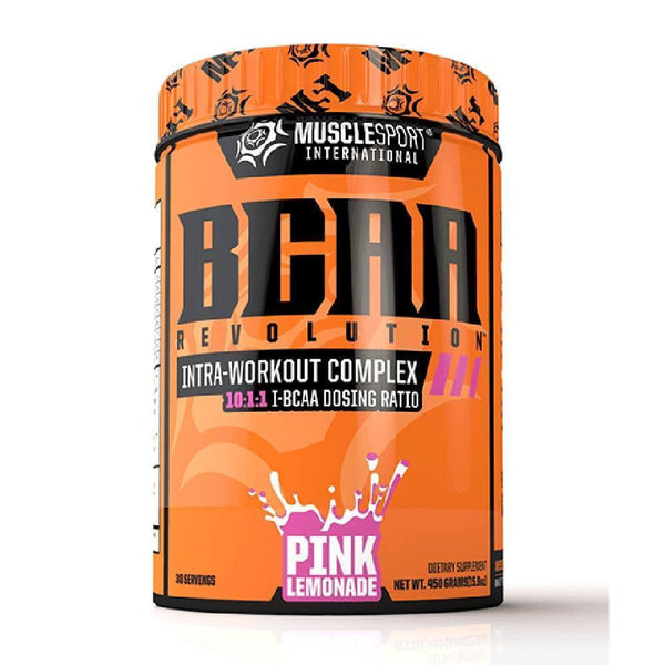 Muscle Sport Amino Acids Pink Lemonade Muscle Sport BCAA Revolution 30/Servings (4392916615283)