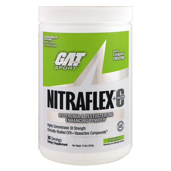 GAT Sports Nutrition & More Lemon Lime Nitraflex+Creatine 30 Servings (1393080369196)