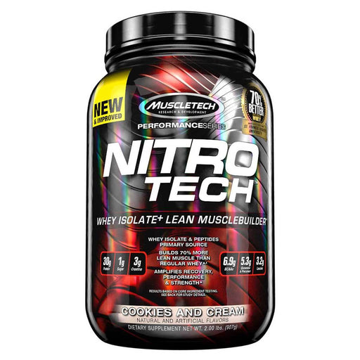 MuscleTech Sports Nutrition & More Milk Chocolate MuscleTech Nitro-Tech Performance 2 Lbs (581571313708)