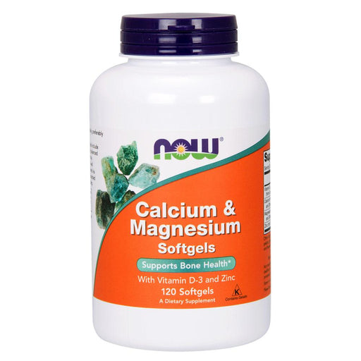Now Foods Vitamins, Minerals, Herbs & More Now Foods Calcium and Magnesium w/Vitamin D-3 and Zinc 120 Gels