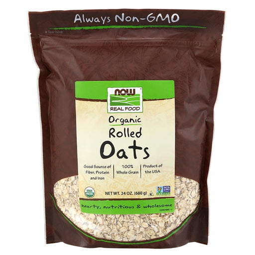 Now Foods Vitamins, Minerals, Herbs & More Now Foods Certified Organic Rolled Oats 24 oz