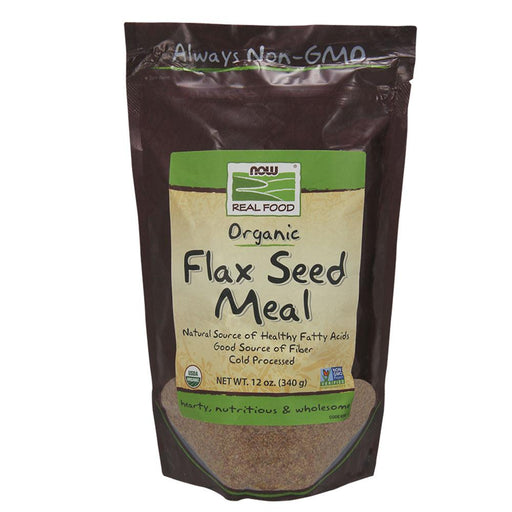 Now Foods Vitamins, Minerals, Herbs & More Now Foods Organic Flax Seed Meal 12 oz (580559241260)
