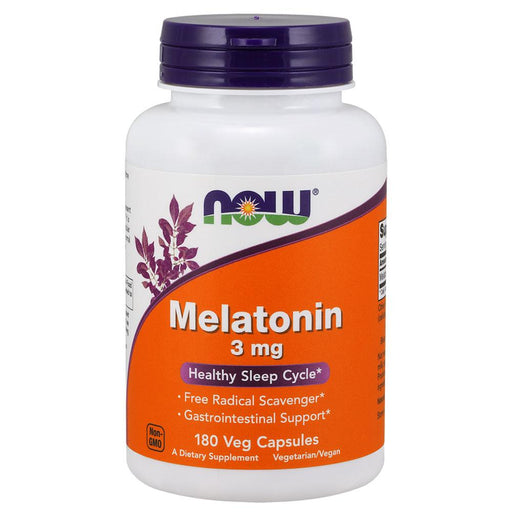 Now Foods Vitamins, Minerals, Herbs & More Now Foods Melatonin 3mg 180 Caps