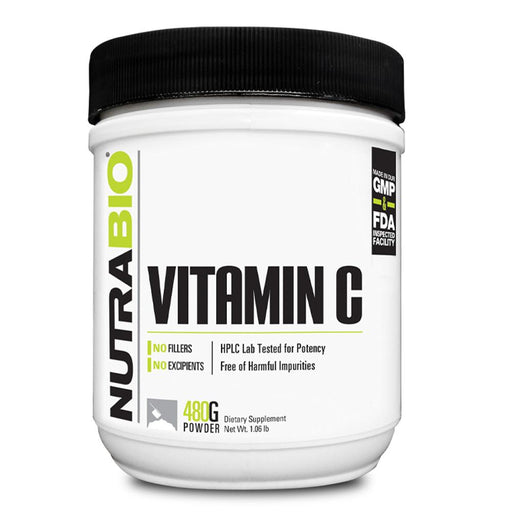 NutraBio Vitamins & Minerals NutraBio Vitamin C 480g (4436573487219)
