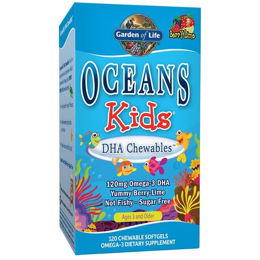 Garden of Life Vitamins, Minerals, Herbs & More Garden of Life Oceans 3 Kids DHA Chewables 120 Chewable Gels