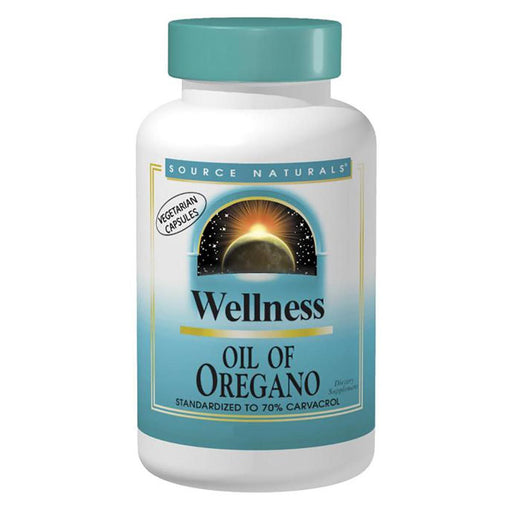Source Naturals Vitamins, Minerals, Herbs & More Source Naturals Wellness Oil of Oregano 30 Caps (Standardized to 70% Carvacrol)