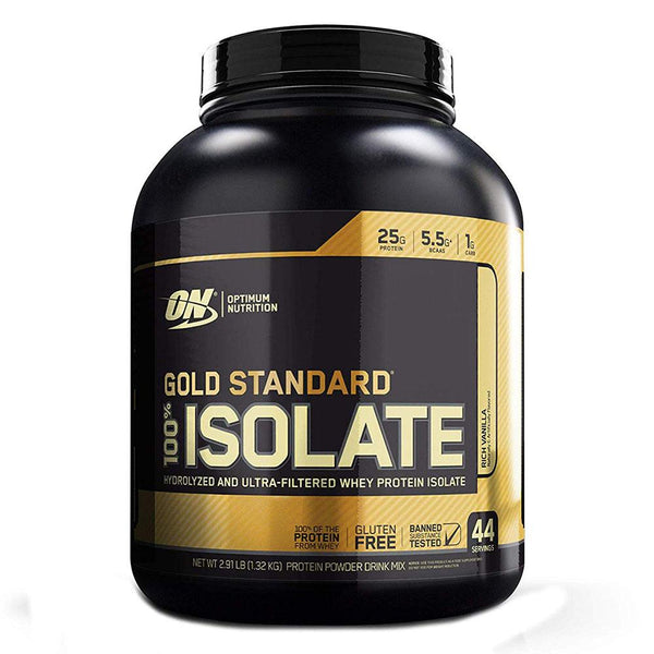Optimum Nutrition Protein Powders Rich Vanilla Optimum Nutrition Gold 100% Isolate 44 Servings (1730990571564)