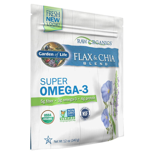 Garden of Life Sports Nutrition & More Garden of Life Raw Organics Golden Flax Seed & Organic Chia Seed 12 Oz