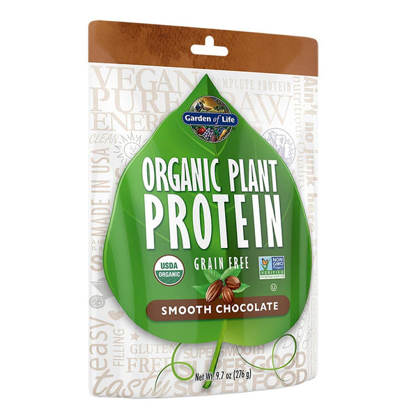 Garden of Life Sports Nutrition & More Smooth Chocolate Garden of Life Organic Plant Protein 10 Serving (Non-GMO) (582119653420)