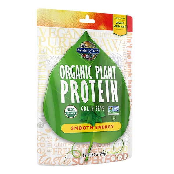 Garden of Life Sports Nutrition & More Smooth Energy Garden of Life Organic Plant Protein 10 Serving (Non-GMO) (582119653420)