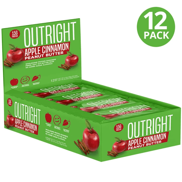 MTS Nutrition Bars Apple cinnamon Peanut Butter MTS Nutrition Outright Bar 12/Box