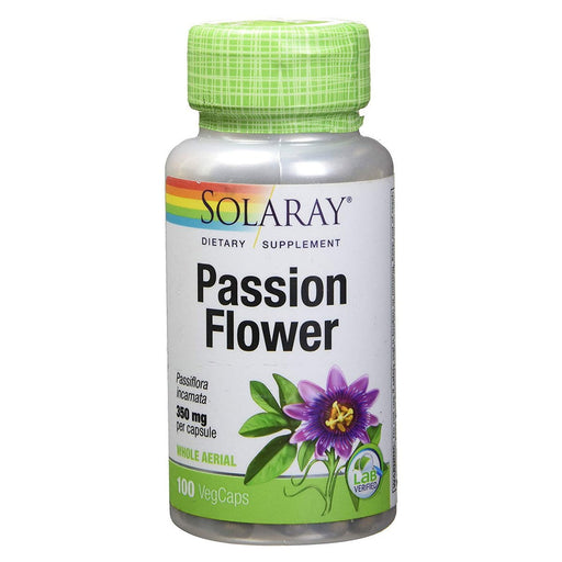 Solaray Vitamins, Minerals, Herbs & More Solaray Passion Flower 350mg 100 Caps (580506714156)