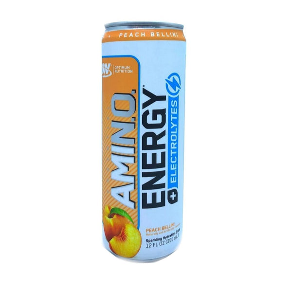 Optimum Nutrition Drinks Peach Optimum Nutrition Amino Energy + Electrolytes RTD 12/Case