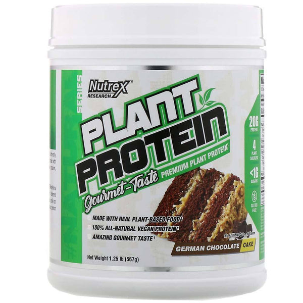 Nutrex Research Protein Powders German Chocolate Cake Nutrex Research Plant Protein 18 Servings