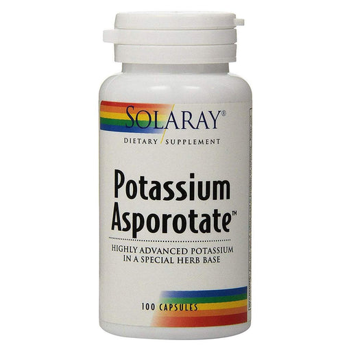 Solaray Vitamins, Minerals, Herbs & More Solaray Potassium Asporotate 99mg 100 Caps