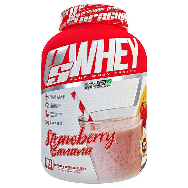 Pro Supps Protein Powders Strawberry Banana Pro Supps PS Whey 5lb (1691718156332)