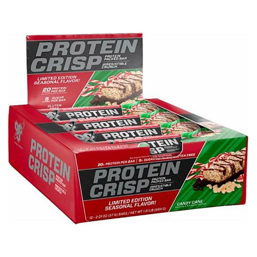 BSN Bars Candy Cane BSN Protein Crisp 12/Box