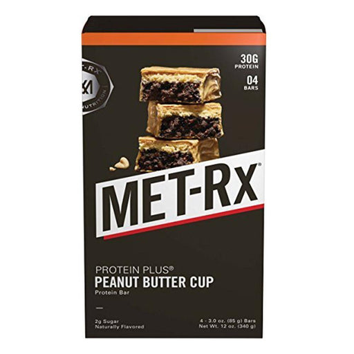 Met-Rx Foods & - Juices Default MET-RX Protein Plus Bar PB Cup 50g 4/Box (1789339172908)