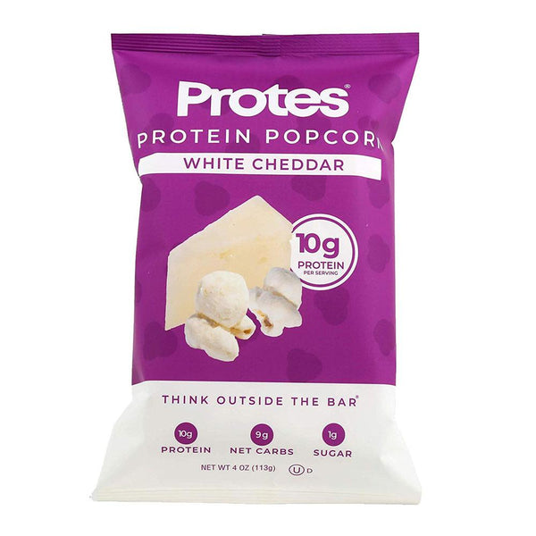 PROTES Foods Juices White Cheddar Protes Protein Popcorn 24/Box 1.4oz Bags (1865111240748)
