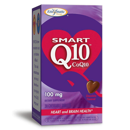 Enzymatic Therapy Vitamins, Minerals, Herbs & More Enzymatic Therapy CoQ10 Vitaline Chewable 100mg Chocolate 30 Tabs (580609409068)
