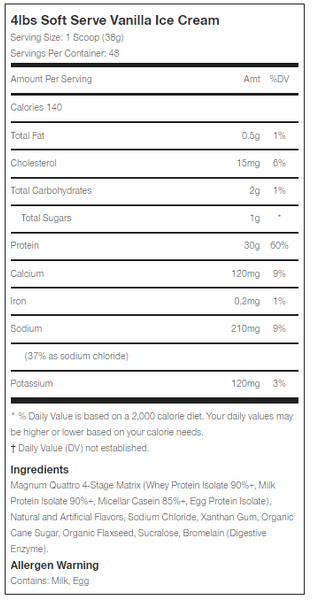 Magnum Protein Powders Magnum Quattro 4lb