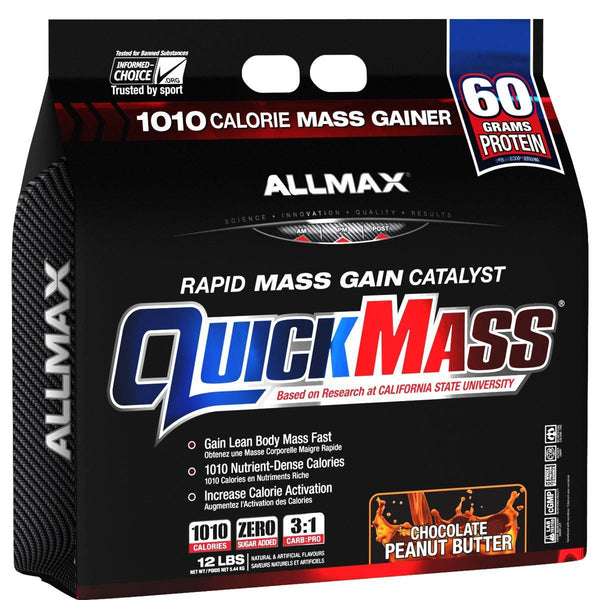Allmax Nutrition Sports Nutrition & More Chocolate Peanut Butter Allmax Nutrition QuickMass Loaded 12 Lbs