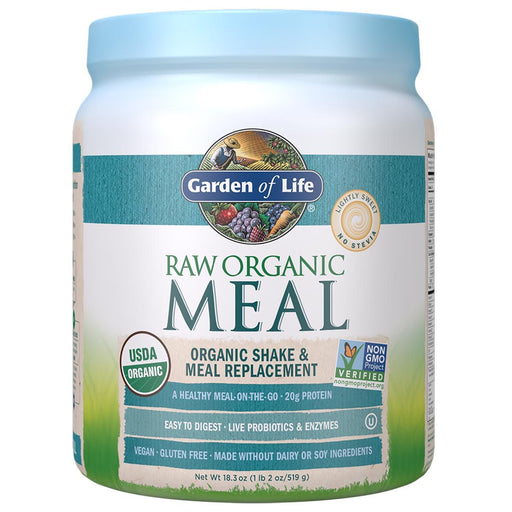 Garden of Life Vitamins, Minerals, Herbs & More Light Sweet No Stevia Original 519 Grams Garden of Life Raw Organic Meal 1.2 Lbs
