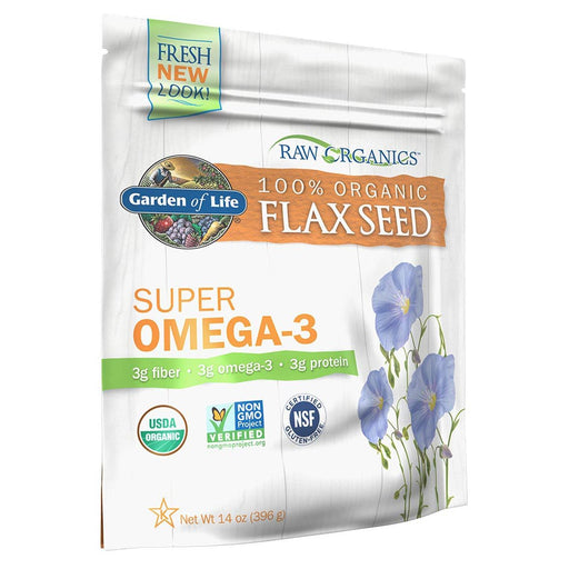 Garden of Life Vitamins, Minerals, Herbs & More Garden of Life Raw Organics Golden Flax Seed 14 Oz (581661884460)