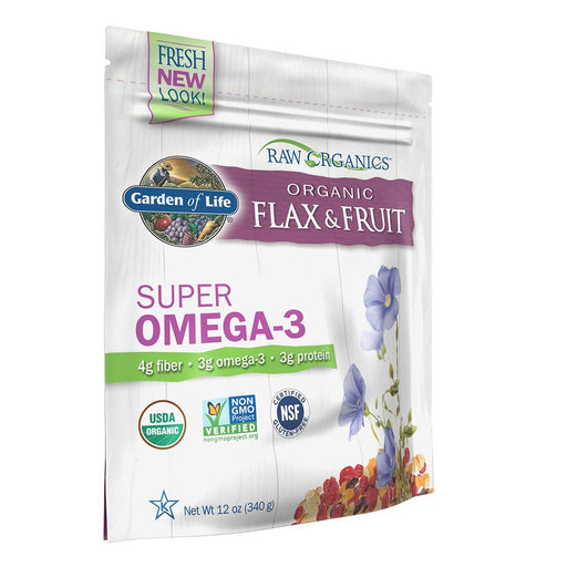 Garden of Life Vitamins, Minerals, Herbs & More Garden of Life Raw Organics Golden Flax Seed + Raw Organic Antioxidant Fruit 12 Oz