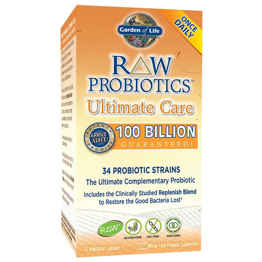 Garden of Life Vitamins, Minerals, Herbs & More Garden of Life Raw Probiotics Ultimate Care 30 Vege Caps