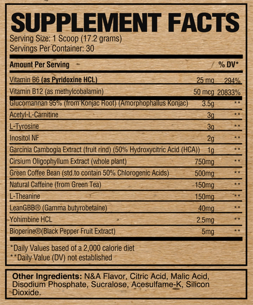 Raw Fat Burner RAW Burn 30 Servings