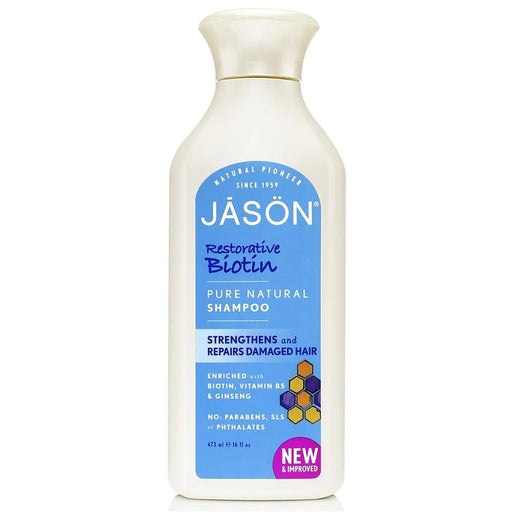 Jason Vitamins, Minerals, Herbs & More Jason Natural Biotin Shampoo 16 Oz (580628217900)