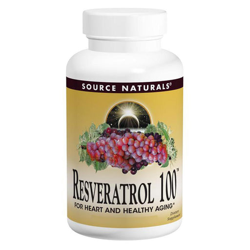 Source Naturals Vitamins, Minerals, Herbs & More Source Naturals Resveratrol 100mg 120 Caps (580964843564)