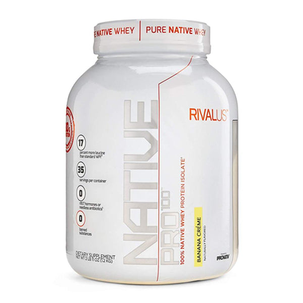 Rivalus Protein Powders Banana Cream Rivalus Native Pro 100 2lbs (1713581752364)