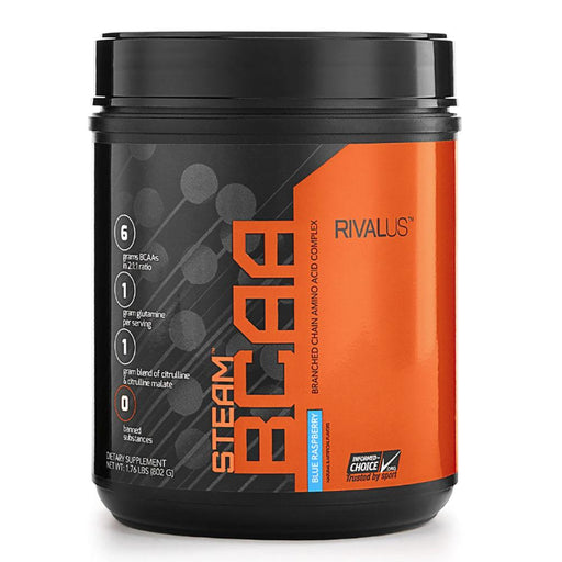 Rivalus Amino Acids Blue Raspberry Rivalus Steam BCAA 75 Servings