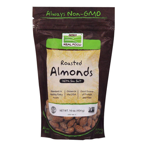 Now Foods Vitamins, Minerals, Herbs & More Now Foods Almonds Roasted and Salted 16 Oz