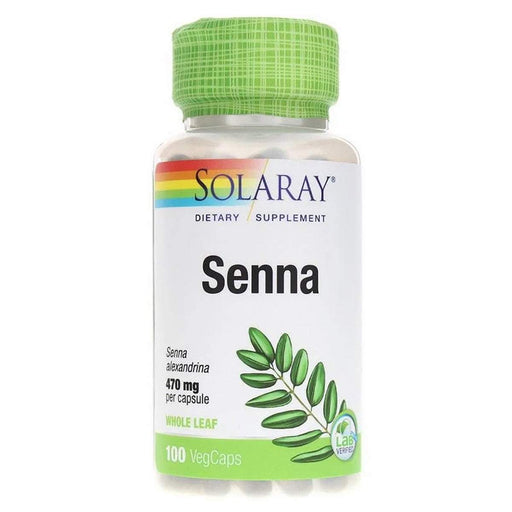 Solaray Vitamins, Minerals, Herbs & More Solaray Senna Leaves 470mg 100 Capsules