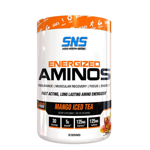 Serious Nutrition Solutions Amino Acids Mango Iced Tea Serious Nutrition Solutions Energized Aminos 30 Servings