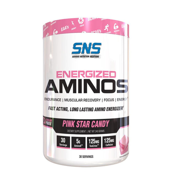 Serious Nutrition Solutions Amino Acids Pink Star Candy Serious Nutrition Solutions Energized Aminos 30 Servings