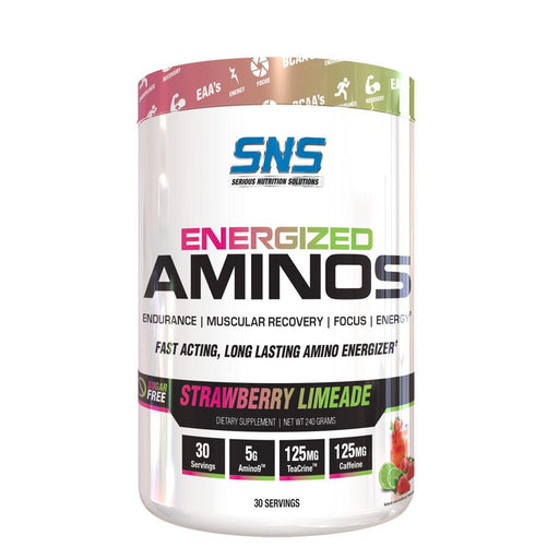 Serious Nutrition Solutions Amino Acids Strawberry Limeade Serious Nutrition Solutions Energized Aminos 30 Servings