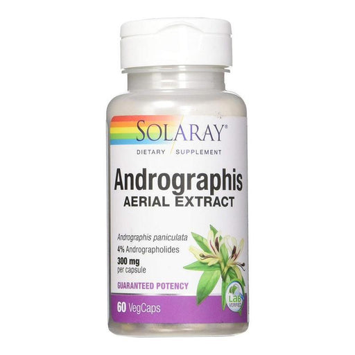 Solaray Herbs Solaray Andrographis Aerial Extract 300mg 60VC (4373273215091)