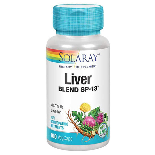 Solaray Vitamins, Minerals, Herbs & More Solaray Liver Blend SP-13 100VegCaps