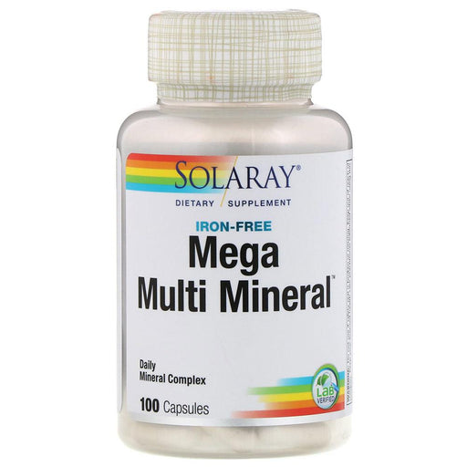Solaray Multi Vitamins Solaray Mega Multi Mineral (Iron Free) 100Caps