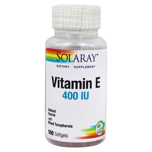 Solaray Vitamins, Minerals, Herbs & More Solaray Vitamin E 400 IU 100 Softgels