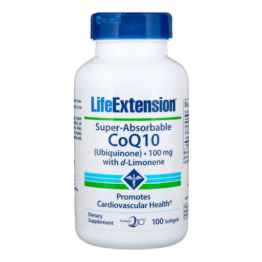 Life Extension Vitamins, Minerals, Herbs & More Life Extension Super-Absorbable CoQ10 with d-Limonene 100 mg 100SG (581050761260)