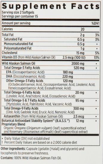New Chapter Vitamins, Minerals, Herbs & More New Chapter WHOLEmega 1000mg 30 Soft Gels