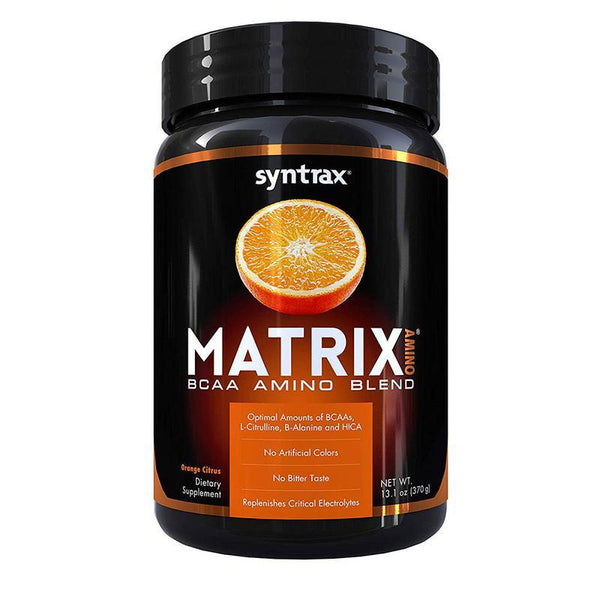 Syntrax Amino Acids Orange Citrus Syntrax Matrix BCAA Amino Blend 370g (1600806256684)