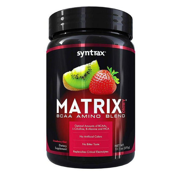 Syntrax Amino Acids Strawberry Kiwi Syntrax Matrix BCAA Amino Blend 370g (1600806256684)