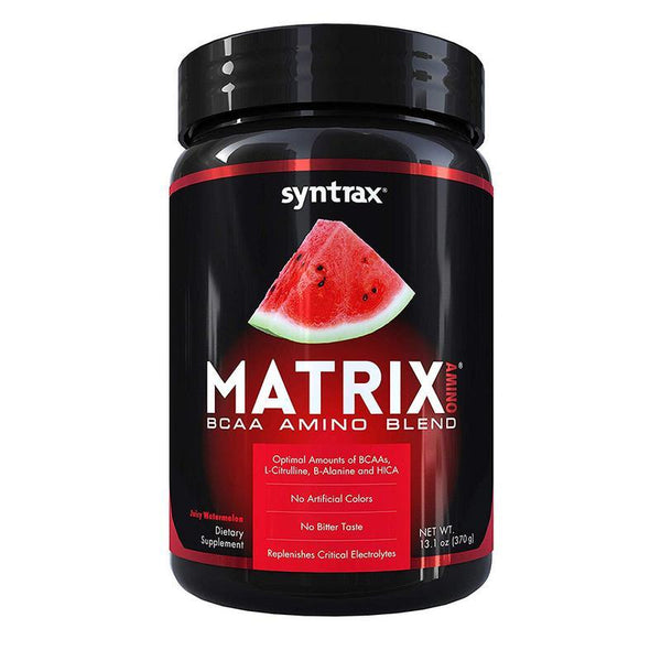 Syntrax Amino Acids Juicy Watermelon Syntrax Matrix BCAA Amino Blend 370g (1600806256684)