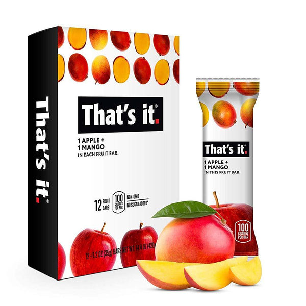 That's It Nutrition Foods & - Juices APPLE + MANGO That's It Nutrition That's It Bar 12/BOX (1421057753132)